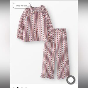 Hanna Andersson Tree Ribbons Kids Pajamas Size 10